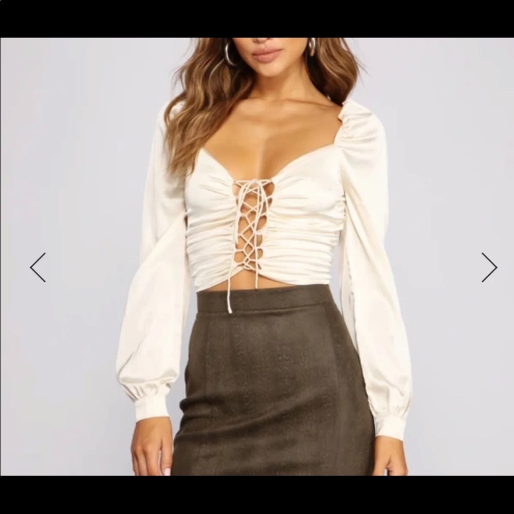 Lace up top